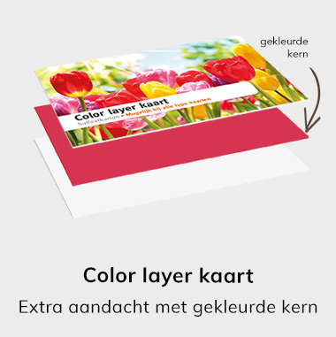 luxe visitekaartjes color layer
